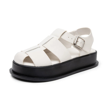 AIYUQI Women's Sandals Closed toe 2025 Summer New Women Roman Sandals Leisure Thick Soled Fashion Woven Women's Shoes Sandals