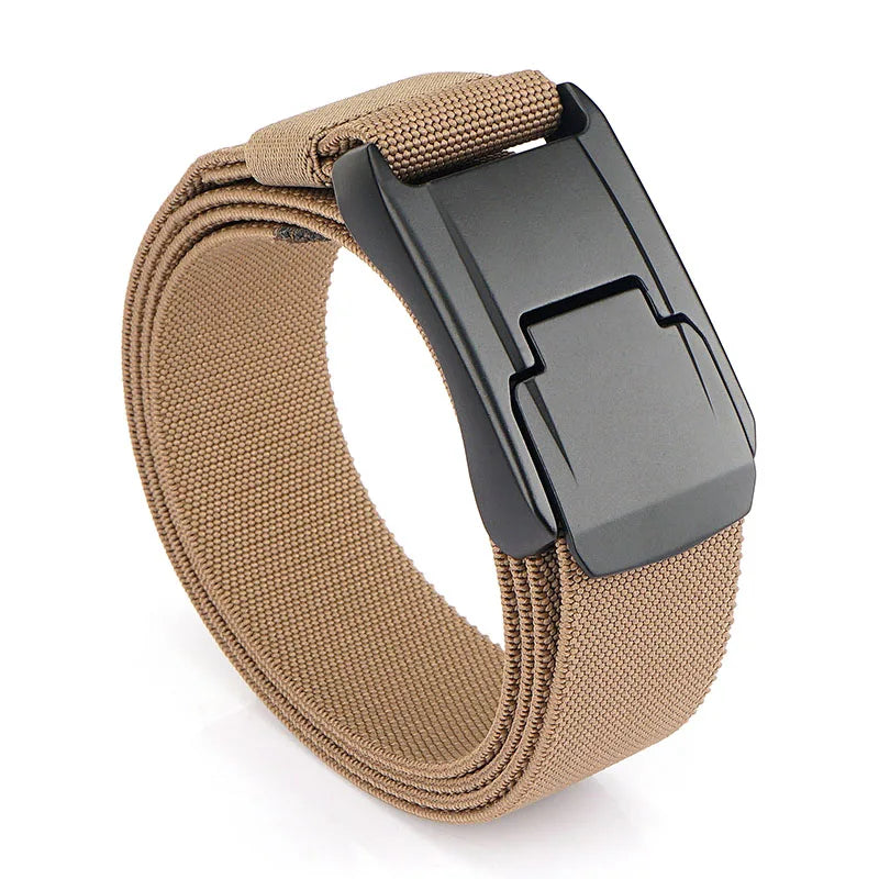 VATLY Elastik-Gürtel Herren Matte Metall-Schnalle Schnellverschluss Tactical Outdoor