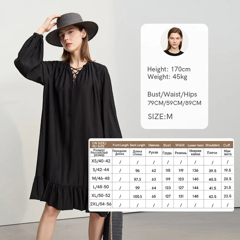 Elegantes Damen Midi Kleid Mit V-Ausschnitt Und Viskose