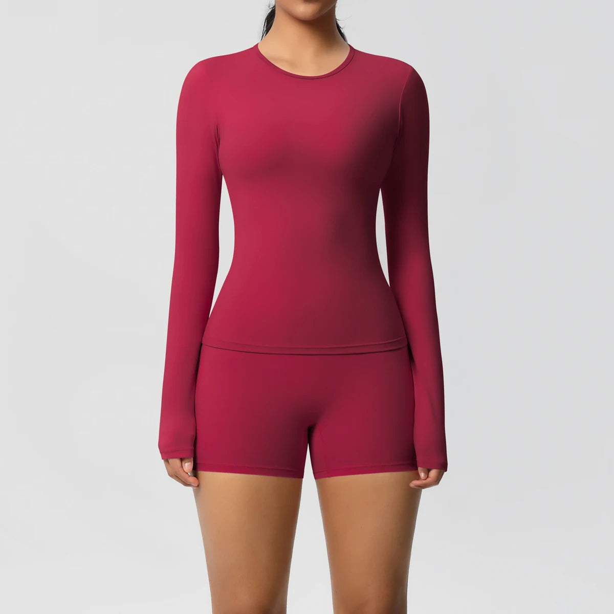 Frauen Yoga Set Schnell Trocknend Nylon Spandex Sport