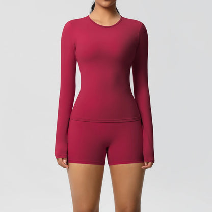 Frauen Yoga Set Schnell Trocknend Nylon Spandex Sport