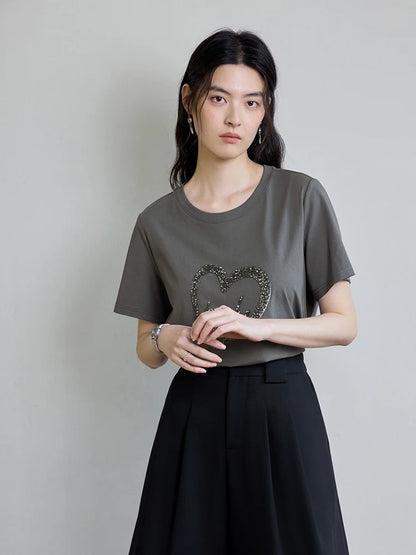 Zweifarbiges Damen-Strickshirt mit V-Ausschnitt – ideal für den Frühling und den Büroalltag