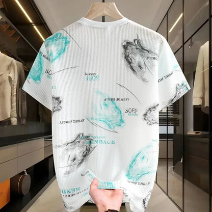 Herren T-Shirt aus schnell trocknender Eis-Seide für lässige Sommerabende