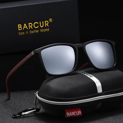 Sonnenbrille quadratisch Sport Polycarbonat polarisiert UV400 Herren