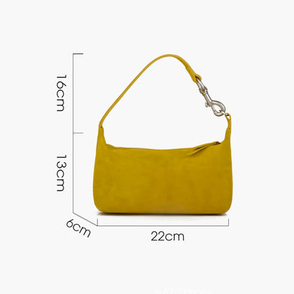 Damen Hobo-Tasche aus Wildleder | Halbmondform Crossbody
