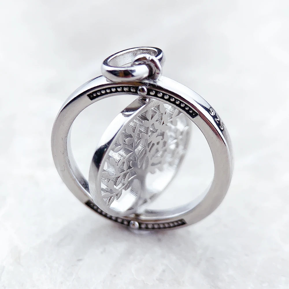 Damen-Charm-Anhänger Lebensbaum Liebe romantisch aus Sterlingsilber