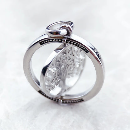 Damen-Charm-Anhänger Lebensbaum Liebe romantisch II aus Sterlingsilber