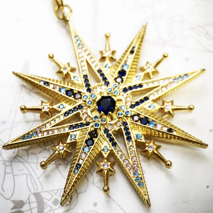 Damen-Schmuckset Sterne und Mond Böhmen aus Sterlingsilber
