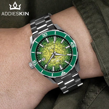 Herren-Taucheruhr mit Miyota-9015-Automatikwerk und Saphirglas