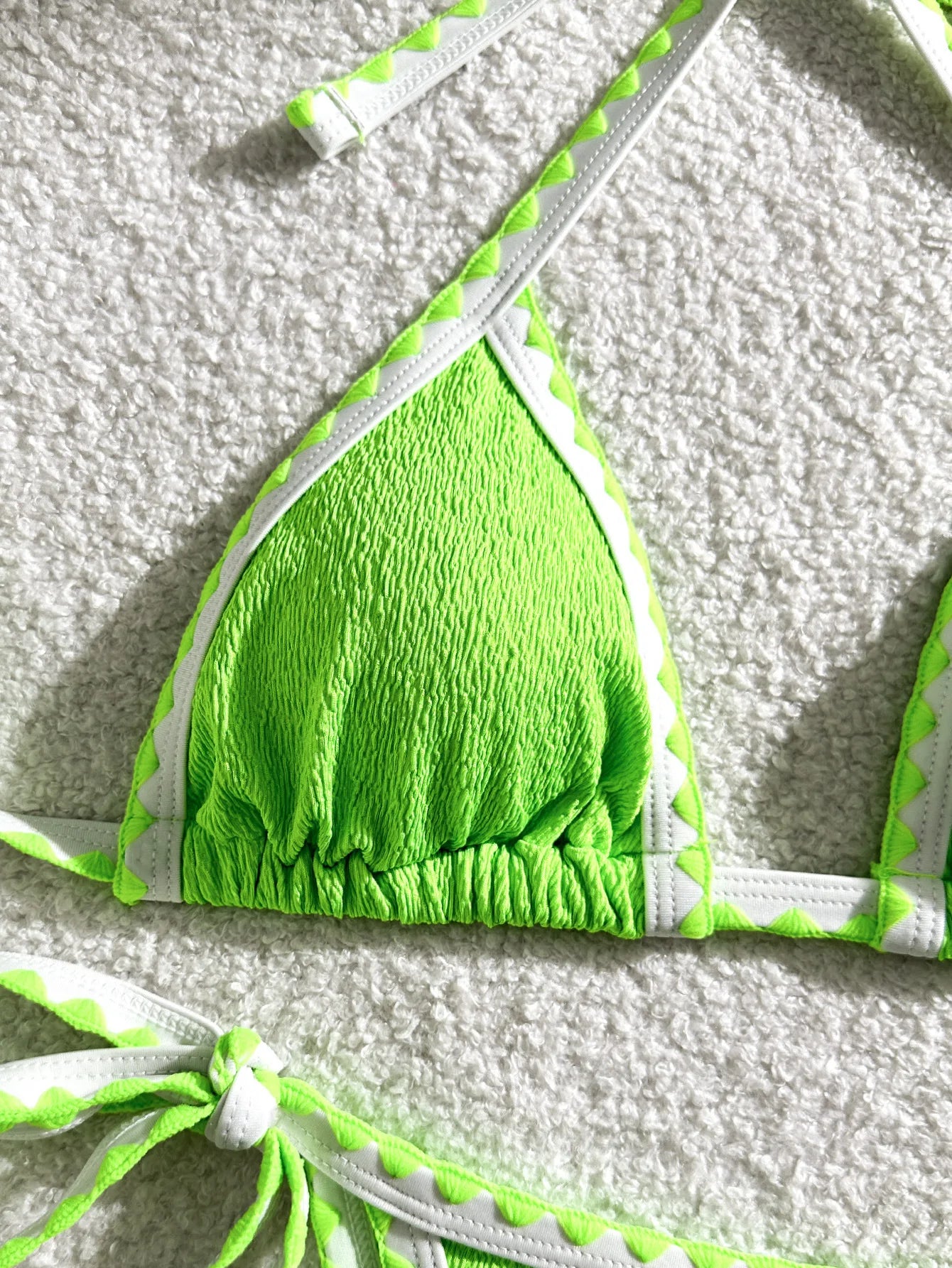 Verführerisches Damen-Bikini-Set in Unifarben – ideal für Strand und Pool