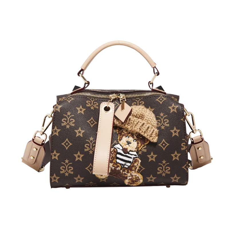 Damen-Handtasche Crossbody mit verstellbarem Tragegurt aus Kunstleder für Büro und Freizeit