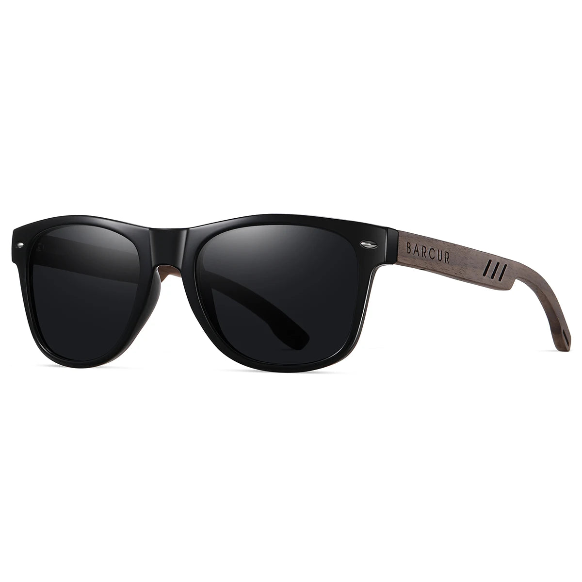 Sonnenbrille Holz Walnuss polarisiert UVA/B Schutz leicht Herren