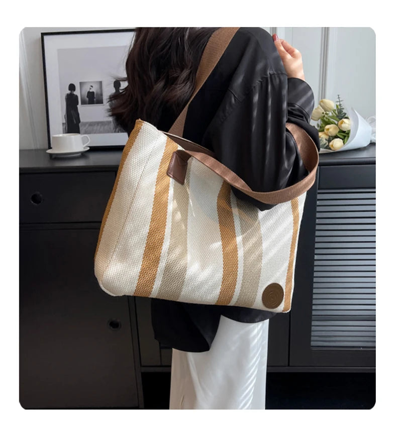 Damen Shoulder Bag aus Fabric Casual Large Capacity Tote Bag