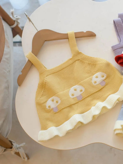 Mädchen Halter Tops im Sommer Stil mit buntem Farbblock Design