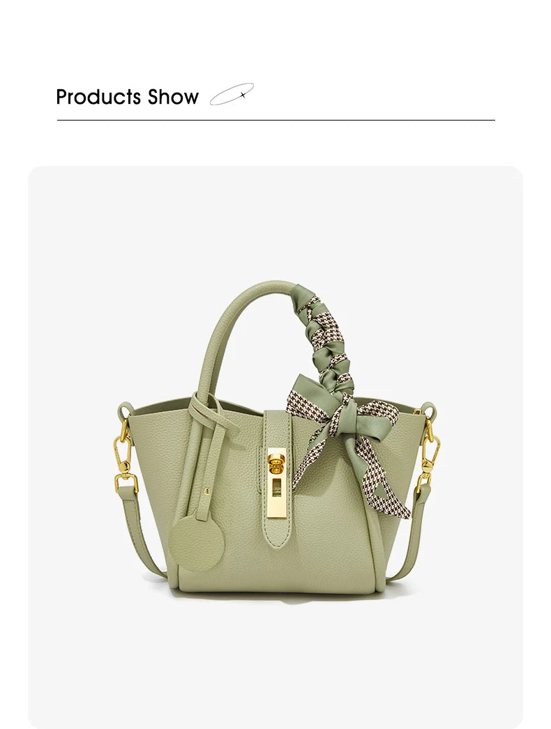 Damen Handtasche aus Split-Leder im Crossbody-Stil Luxus