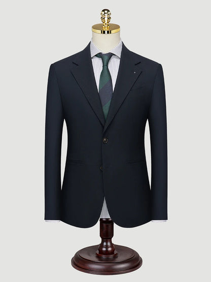 Eleganter Herrenanzug aus italienischer Wolle in Grau – Einreiher mit modischem Slim-Fit-Schnitt für Business und Hochzeit