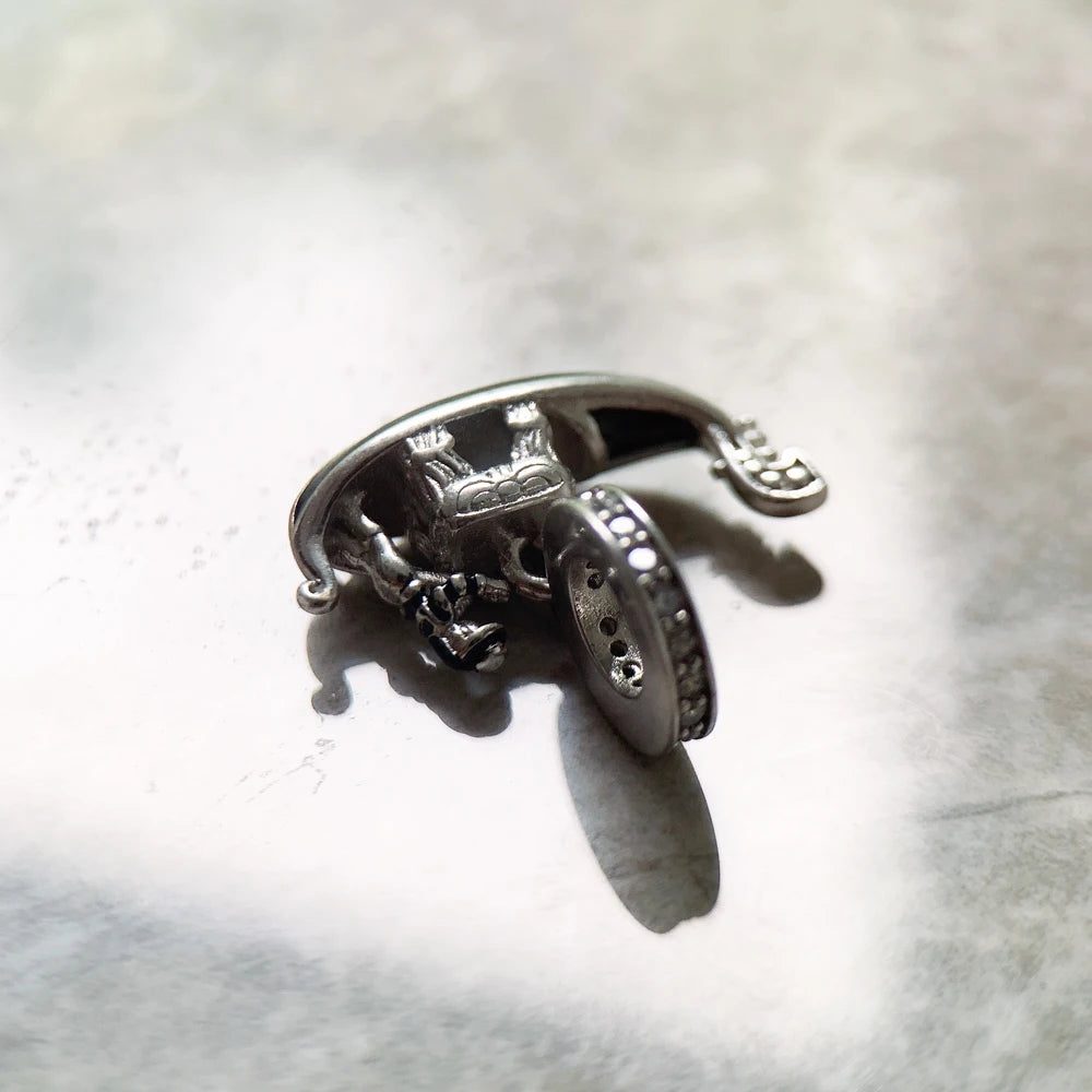 Damen-Charm Venedig Gondel romantisch aus Sterlingsilber