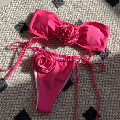 Sommerlicher Push-up-Bikini im brasilianischen Stil – ideal für Strand und Pool