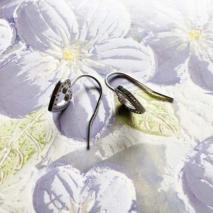 Damen-Ohrringe weißer Stein Herz romantisch Sommer aus Sterlingsilber