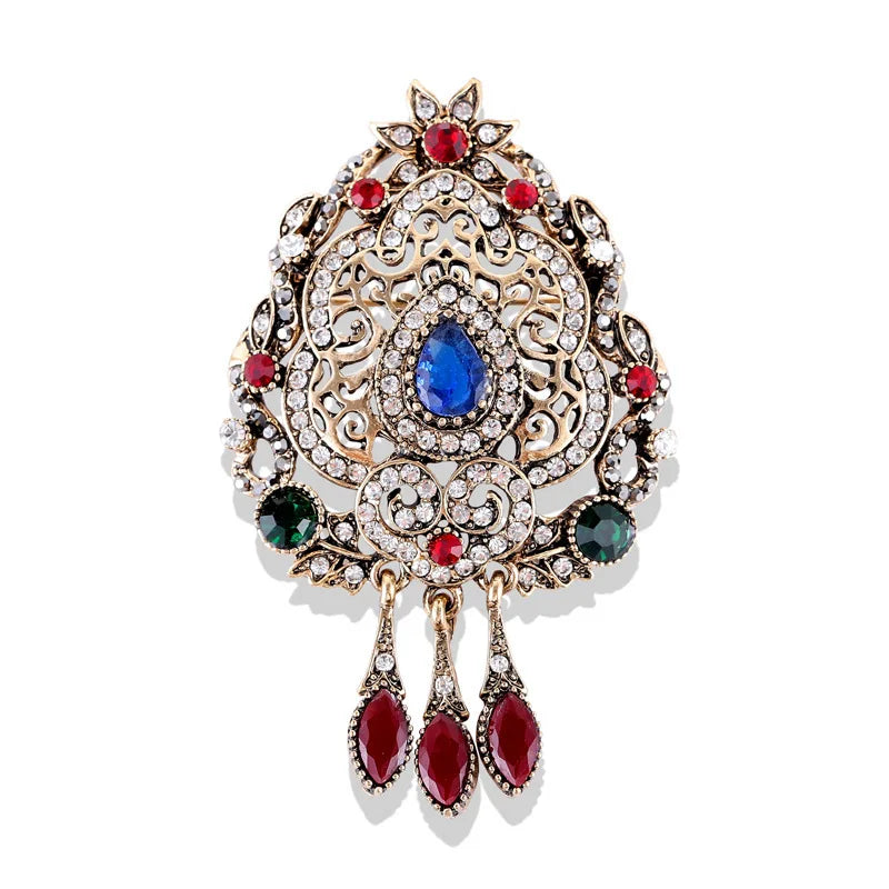 Brosche Metall Barock Vintage Retro Palast Revers Pin Unisex Party
