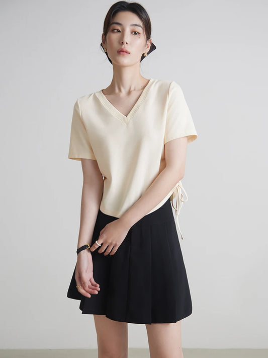 Weites Damen-Kombiset mit Bluse und Rock – vielseitig und lässig für Frühling und Sommer