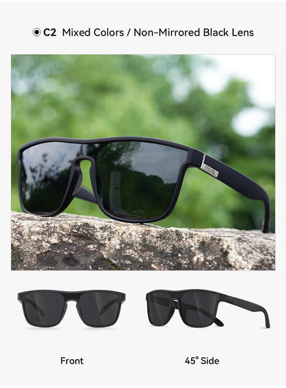 Sonnenbrille übergroß Einteiler polarisiert 153mm gebürstet Herren