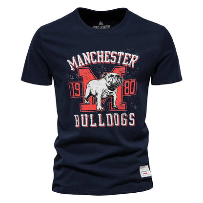 Herren T-Shirt aus Baumwolle mit hochwertigem Druck im lässigen Stil