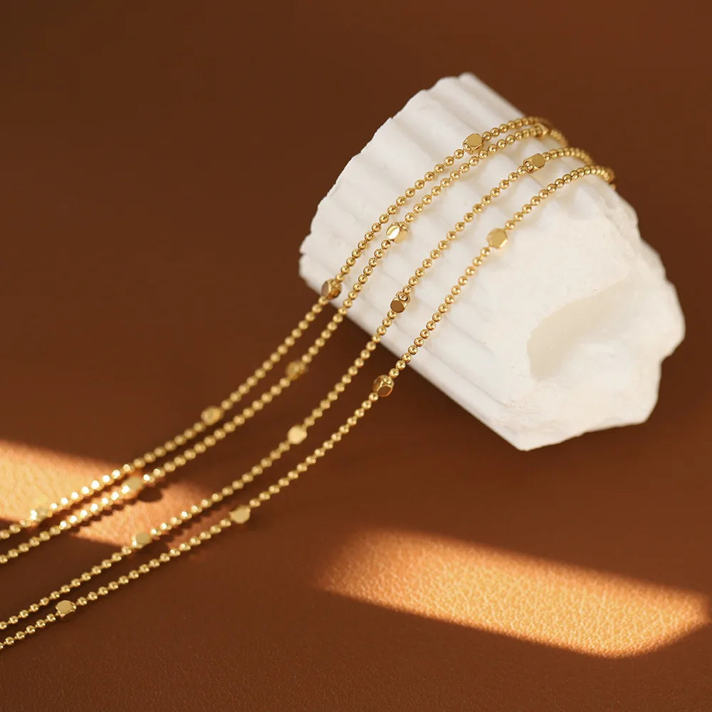 Damen-Kettenarmband doppellagig aus Titanstahl