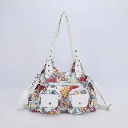 Damen-Handtasche Mit Viel Stauraum Und Mehrfachfächern Aus PU-Leder Für Alltag Und Freizeit