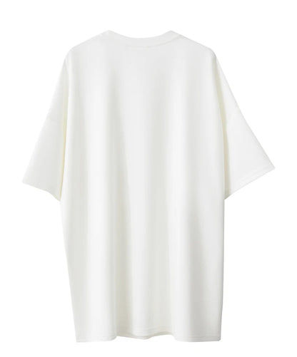 Damen T-Shirts im minimalistischen Stil mit Stickerei und O-Ausschnitt
