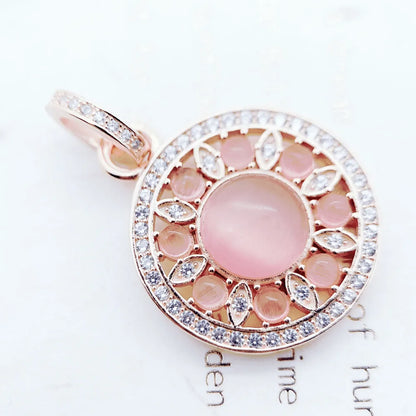 Damen-Charm-Anhänger Ornament Roségold romantisch II aus Sterlingsilber
