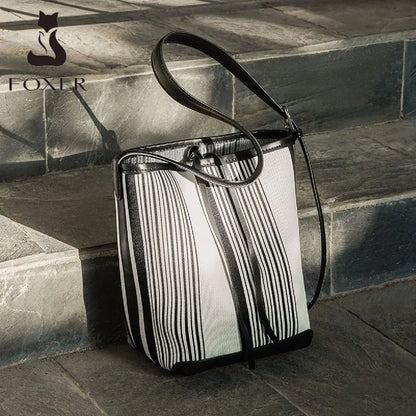 Damen Schultertasche aus veganem Leder – Große Beuteltasche für Büro und Alltag