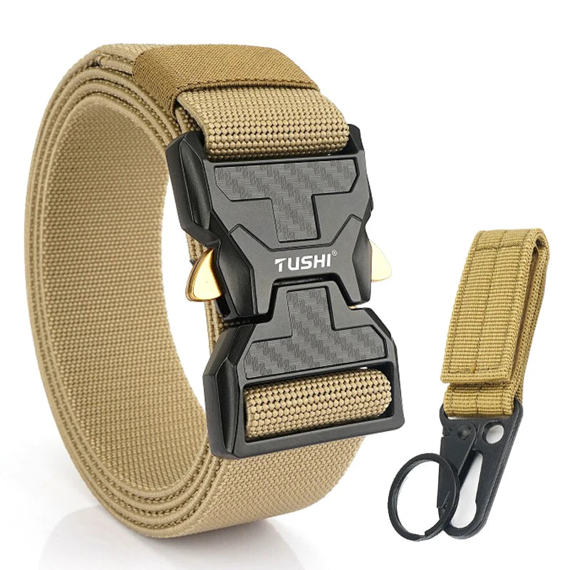 Herren-Stretch-Gürtel mit Schnellverschluss aus Metall 105-125 cm Ideal für Alltag und Arbeit