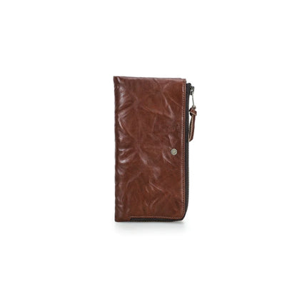 Herren Echtleder Geldbörse Bifold Vintage natürlich gewaschen Kartenhalter Reise