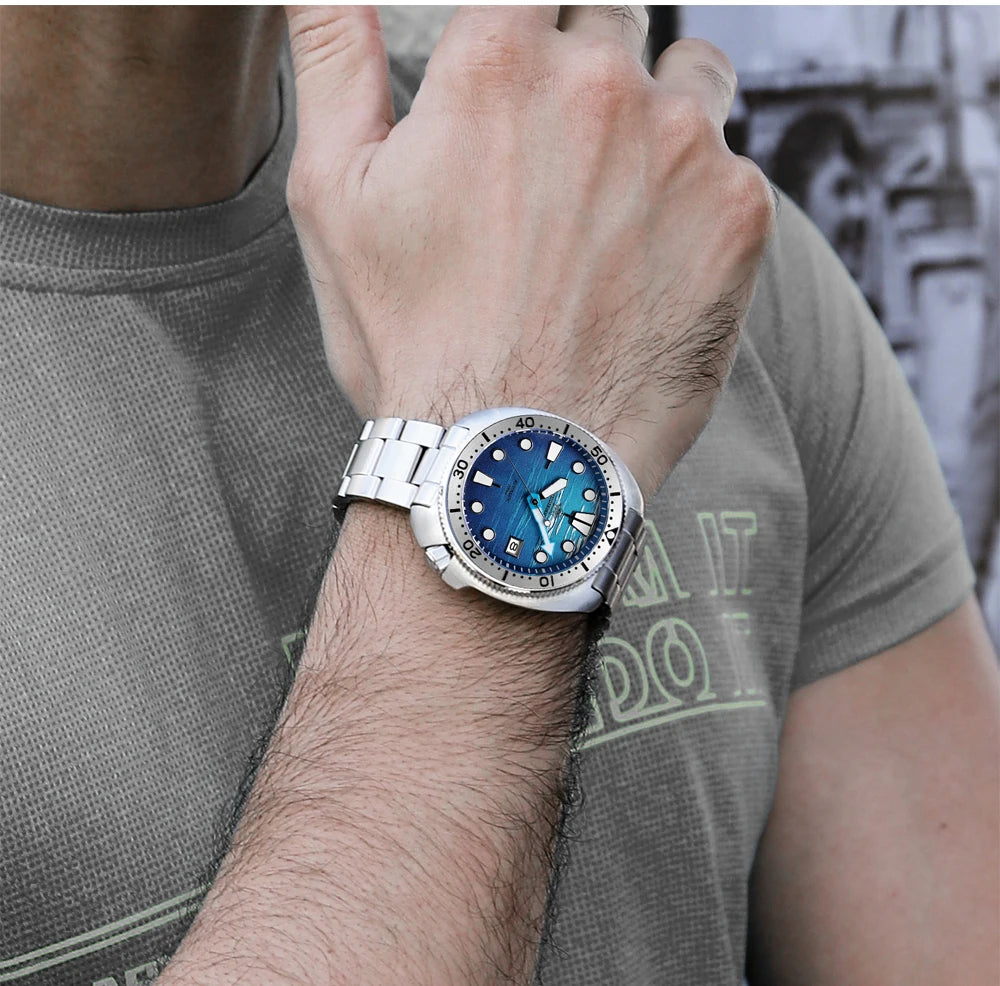 Herren-Automatikuhr mit NH35A-Werk und Saphirglas