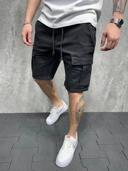 Sommerliche Herren-Shorts mit mehreren Taschen – lockerer Schnitt für Outdoor und Freizeit
