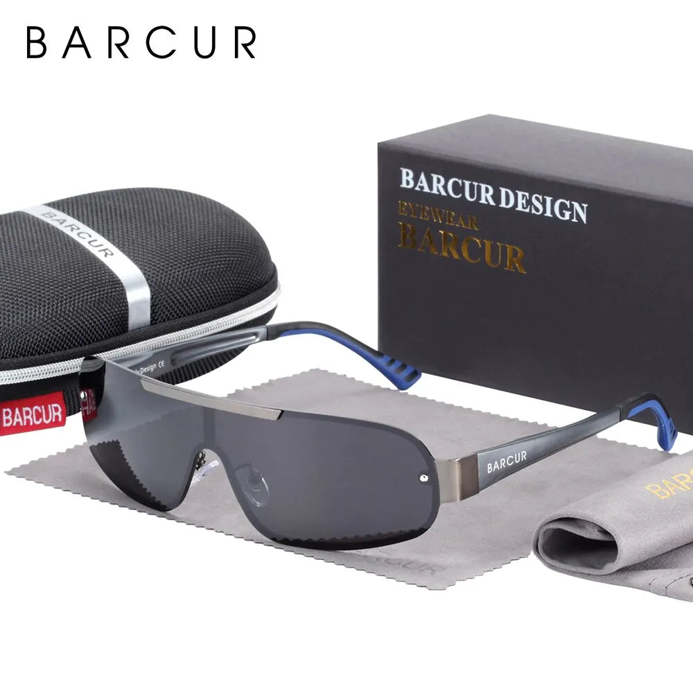 Sonnenbrille Pilot Al-Mg schmal polarisiert UV400 Sport Herren