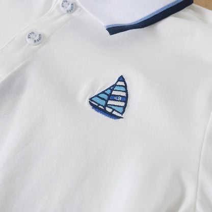 Jungen hemden Kurzarm neues Sommer Top Polos hirt Kinder kleidung Kinder Sport Baumwolle T-Shirts