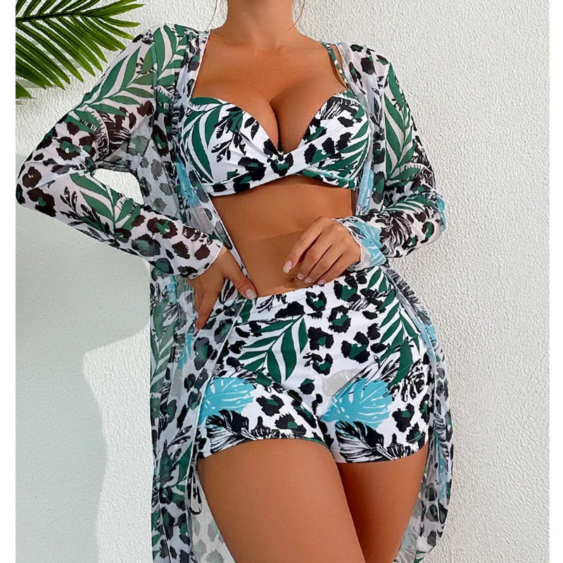 Dreiteiliges Damen-Bikini-Set im brasilianischen Stil – ideal für Strand und Pool
