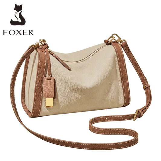 Female Shoulder Bag Aus Cowhide Leather Vintage Soft Messenger Crossbody