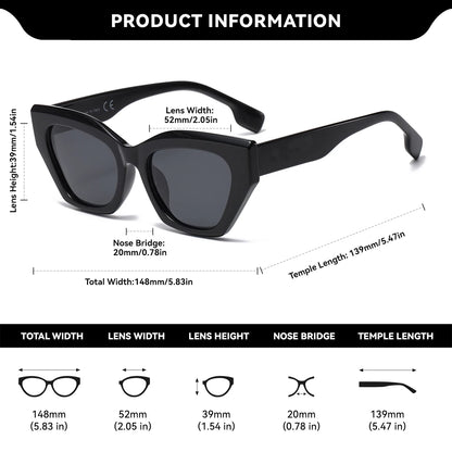 Damen-Sonnenbrille PC unregelmäßig kreativ Farbe Shopping polarisiert