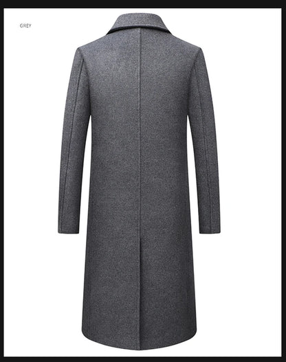 Hochwertiger Wollmantel für Herren – Boutique-Design