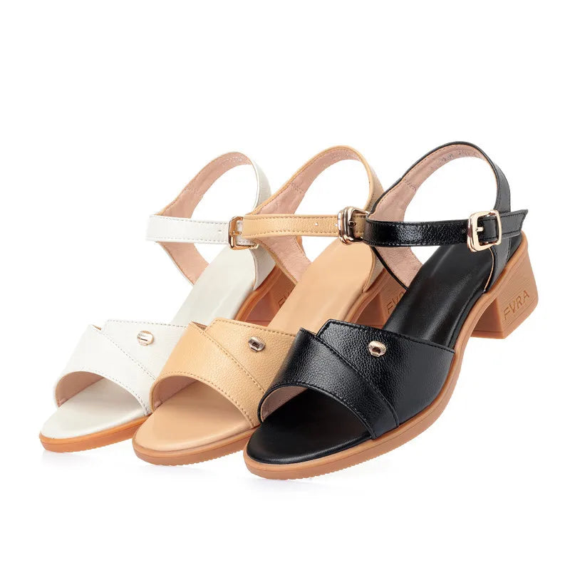 Damen Leder Sandalen Große Größen 41-43