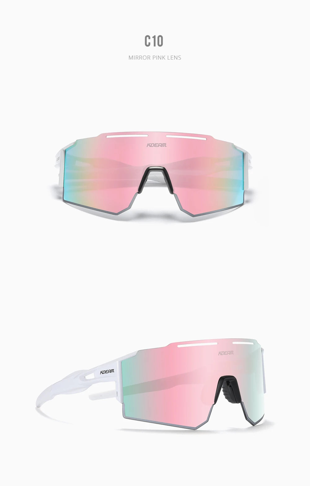 Sonnenbrille Sport TR90 polarisiert 1,2mm Glas Gummisteg winddicht Herren