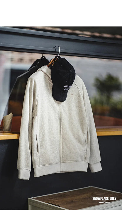 Herren Sportjacke in Grau Polar Fleece Verdickt Warme Sportjacke Reißverschluss