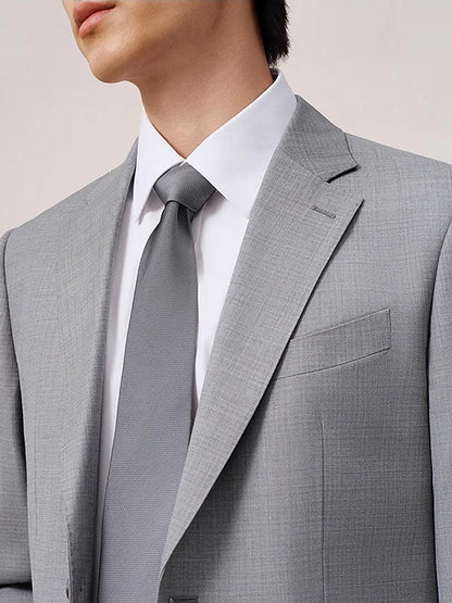 Herren-Sommerhose aus 100% Baumwolle – Dünne, knöchellange Anzughose in Slim-Fit für smarte Casual-Looks in Khaki, Grau oder Schwarz
