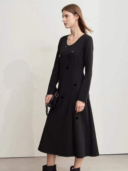 Elegantes Strickkleid Für Damen Minimalistisch Zeitlos