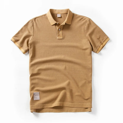 Polo-Shirt Neue Sommer Revers Elastizität T-shirt Einfarbig Mode Kurzarm Business Casual Männer Kleidung M-3XL BP13200