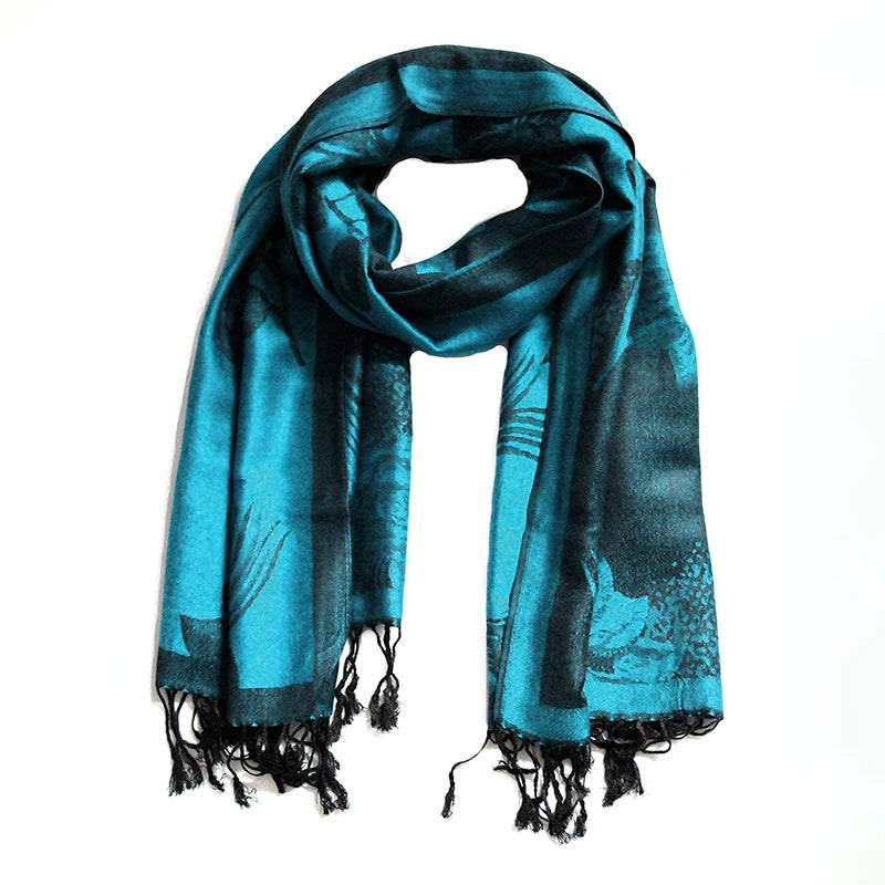 Damen Winterschal Kaschmir Plaid warm Pashmina Bandana Quaste B