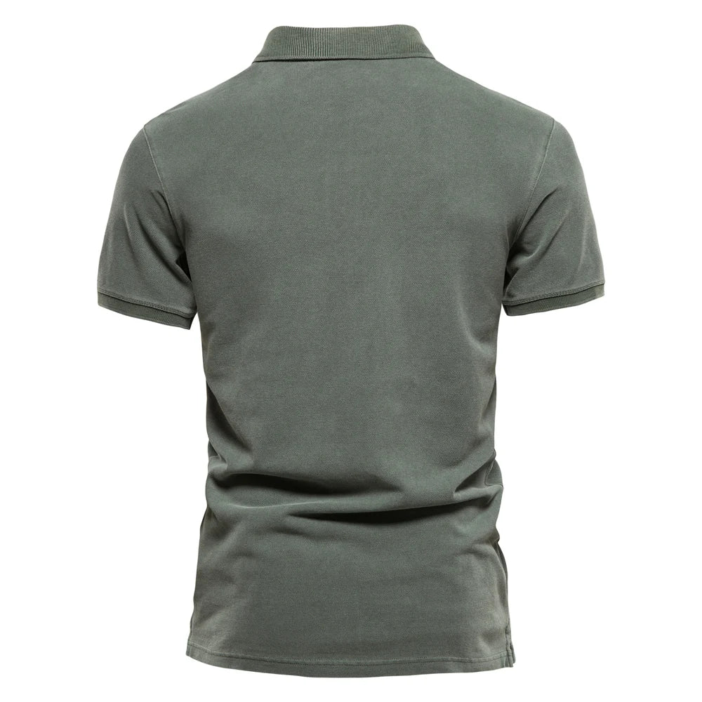 Herren Poloshirt 100% Baumwolle Langlebiger Komfort Formstabiler Kragen